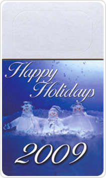 2010 Blue Holiday Themed Magnet Calendar