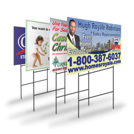 Coroplast Pole Sign
