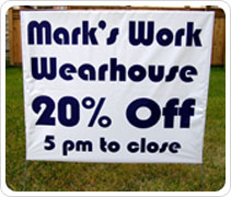 Mark's Work Wearhouse Lawn Sign