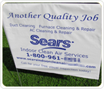 Sears Yard Sign