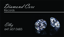 Diamond Core Records Business Cards