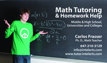 Math Tutoring Business Cards