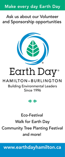 Earth Day Hamilton-Burlington Roll-up Banner