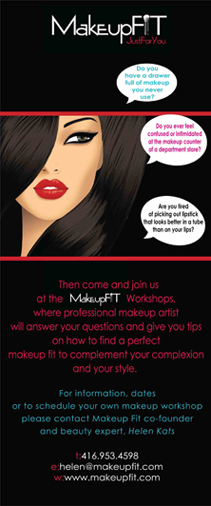 MakeupFIT JustForYou Make up Workshop Roll Up Banner Stand