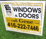 Windows & Doors Lawn Sign