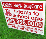 Daycare Lawn Sign