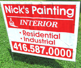 Painting Lawn Sign