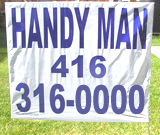Handy Man Lawn Sign