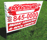 Music lessons camp Lawn Sign
