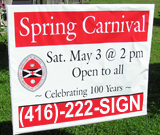 Carnival Event Lawn Sign