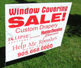 Window Covering Sale Lawn Sign