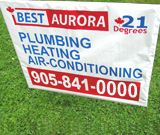 Plumbing Heating Air Conditioning Lawn Sign