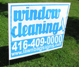 Window Cleaning Lawn Sign