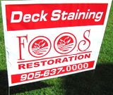 Deck Staining  Lawn Sign