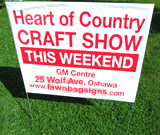 Craft Show Event Lawn Sign