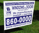 Windows & Doors Lawn Sign