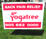 Yoga Classes Lawn Sign