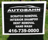 Auto Care Lawn Sign