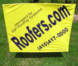 Roofing Lawn Sign