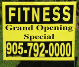 Fitness Opening Event Lawn Sign