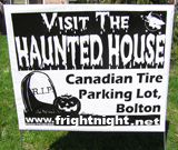 Haunted House Event Lawn Sign