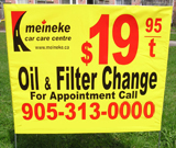 Car Care Lawn Sign