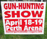 Gun Hunting Show Event Lawn Sign