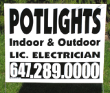 Electrician Lawn Sign