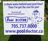 Pool Lawn Sign