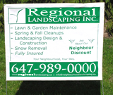 Landscaping Lawn Sign