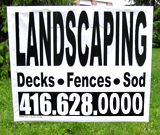 landscaping Decks & Fences Lawn Sign