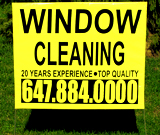 Window Cleaning Lawn Sign