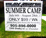 Summer Camp Lawn Sign