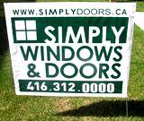 Windows & Doors Lawn Sign