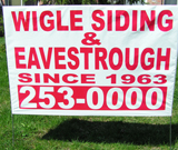 Siding Lawn Sign