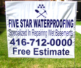 Waterproofing Lawn Sign