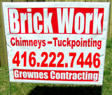 Chimney Lawn Sign