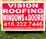 Roofing Lawn Sign