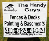 Fences and Decks Yard Sign