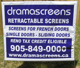 Retractable Door Screens Yard Sign