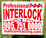 Red Professional Interlock Yard Sign