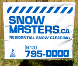 Snow Removal Yard Sign