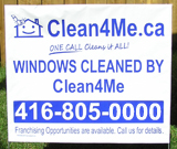 Window Cleaning Yard Sign
