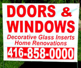 Doors & Windows Bag Sign