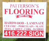 Flooring Bag Signs