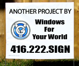 Garage Door Installation Lawn Signs