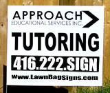 Tutoring Yard Sign