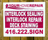 Interlock Yard Sign